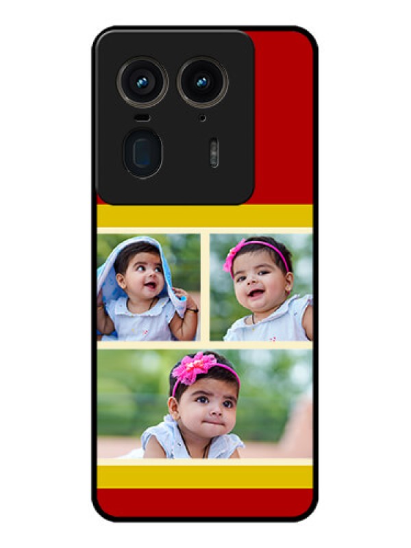 Custom Motorola Edge 50 Ultra 5G Custom Glass Phone CaseMultiple Pic Upload Design