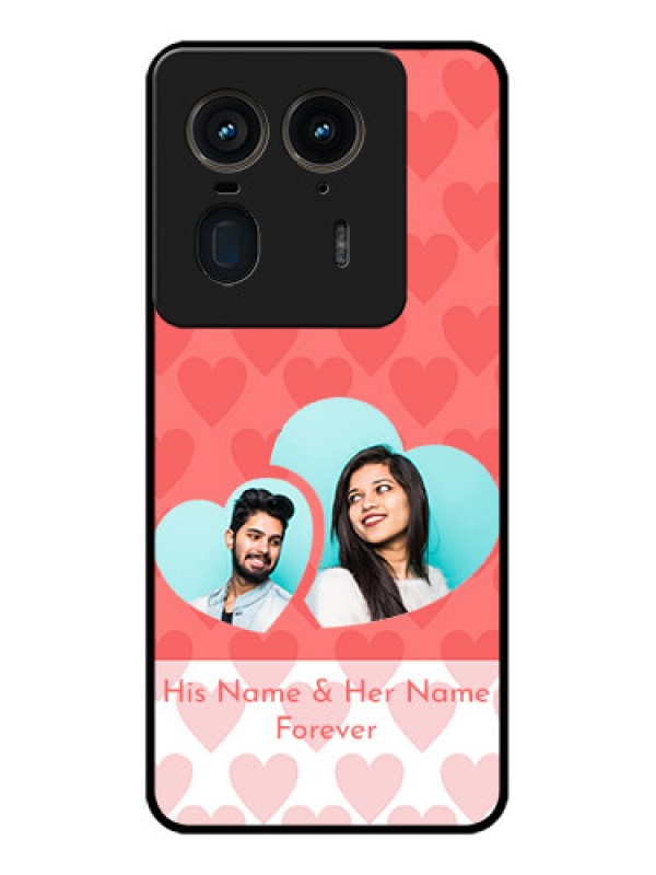 Custom Motorola Edge 50 Ultra 5G Custom Glass Phone CaseCouple Pic Upload Design