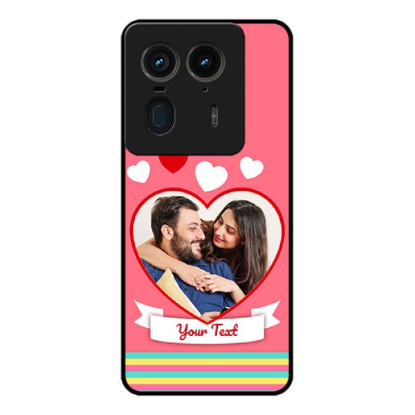 Motorola Edge 50 Ultra 5G Custom Glass Phone CaseLove Shapes Doodle Design