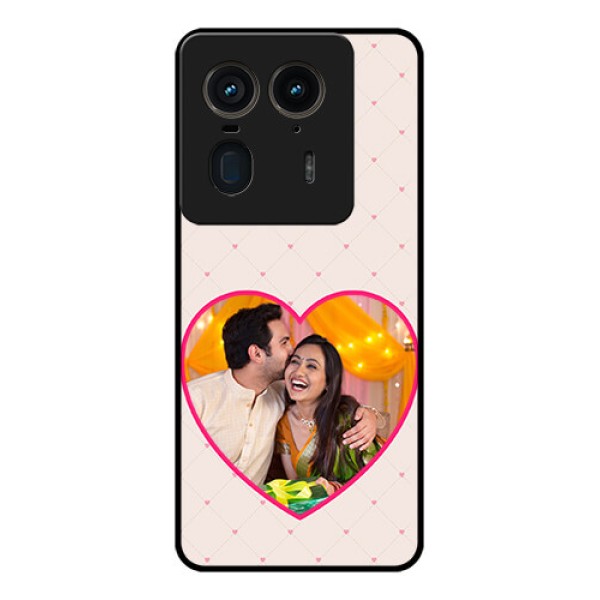 Motorola Edge 50 Ultra 5G Custom Glass Phone CaseHeart Shape Design