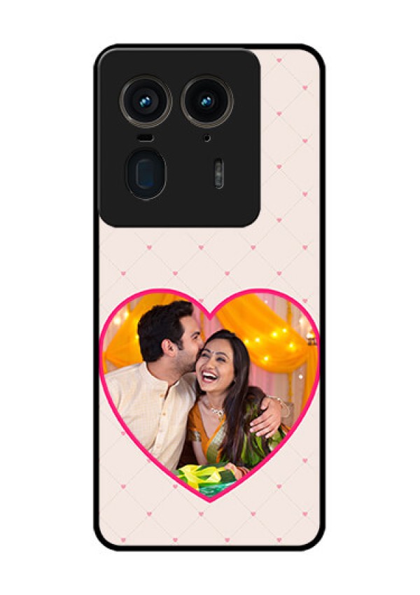 Motorola Edge 50 Ultra 5G Custom Glass Phone CaseHeart Shape Design