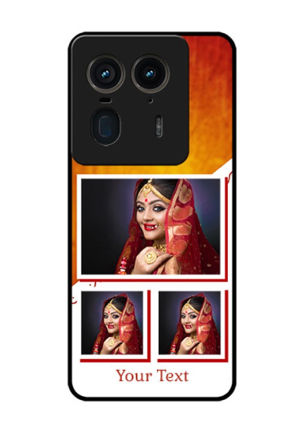 Motorola Edge 50 Ultra 5G Custom Glass Phone CaseWedding Memories Design