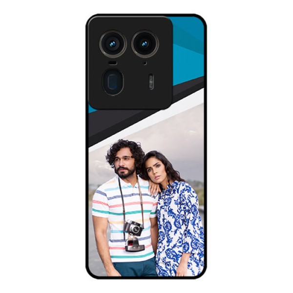 Motorola Edge 50 Ultra 5G Custom Glass Phone CaseSimple Pattern Photo Upload Design