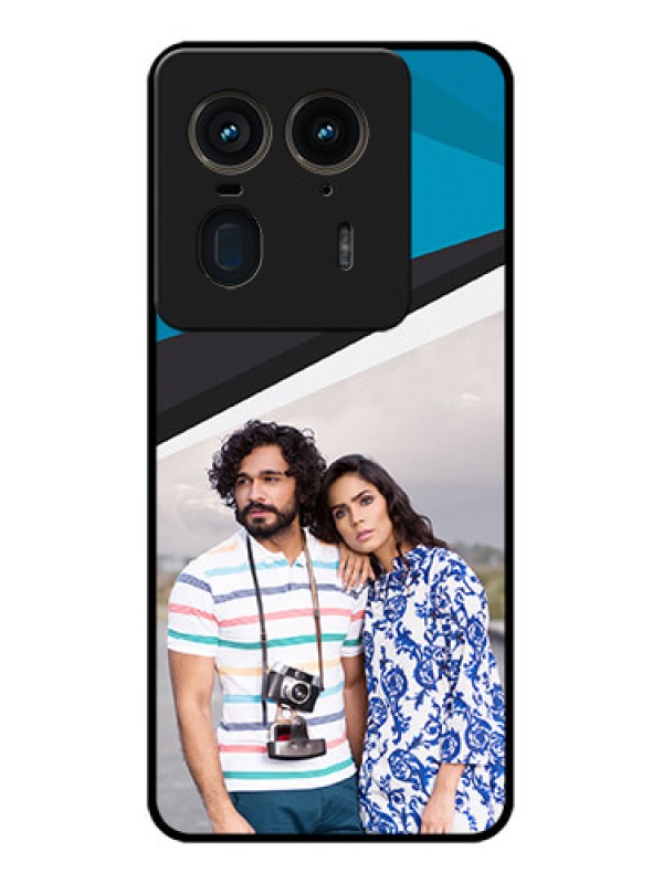 Custom Motorola Edge 50 Ultra 5G Custom Glass Phone CaseSimple Pattern Photo Upload Design