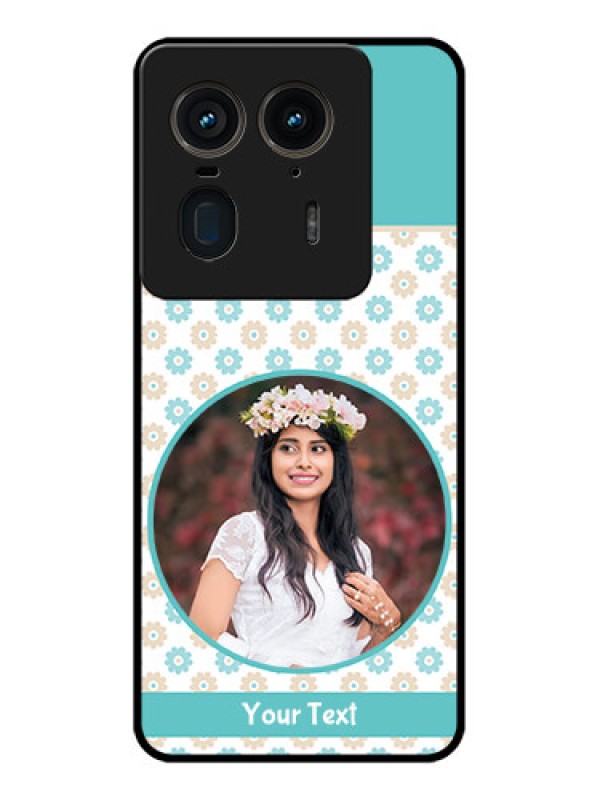 Custom Motorola Edge 50 Ultra 5G Custom Glass Phone CaseBeautiful Flowers Design