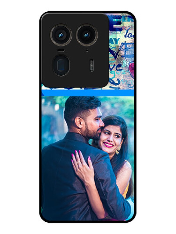 Custom Motorola Edge 50 Ultra 5G Custom Glass Phone CaseColorful Love Design