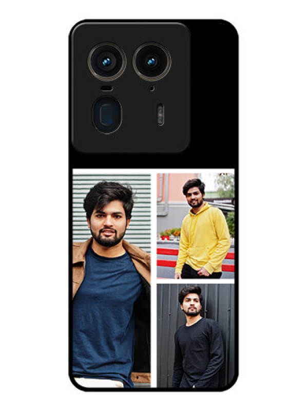 Custom Motorola Edge 50 Ultra 5G Custom Glass Phone CaseUpload Multiple Picture Design