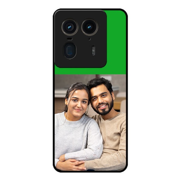 Motorola Edge 50 Ultra 5G Custom Glass Phone CaseGreen Pattern Design
