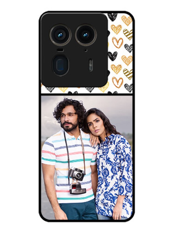 Custom Motorola Edge 50 Ultra 5G Custom Glass Phone CaseLove Symbol Design