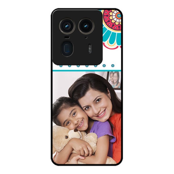 Motorola Edge 50 Ultra 5G Custom Glass Phone CaseFlower Design
