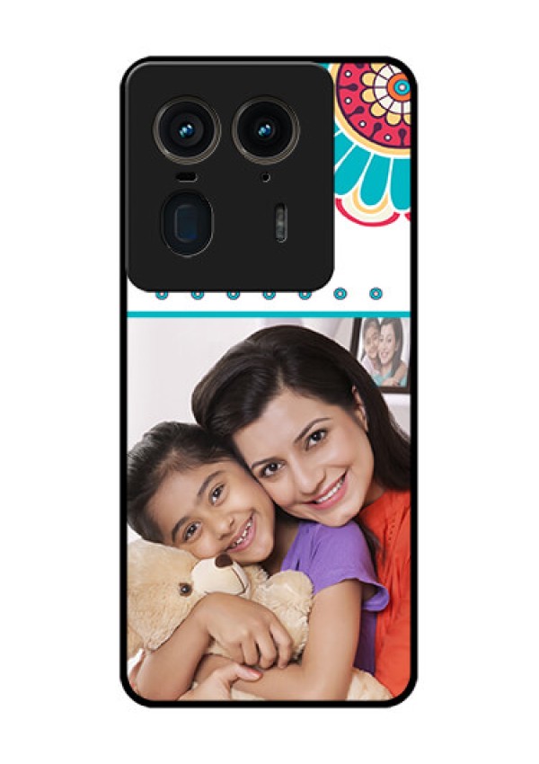 Motorola Edge 50 Ultra 5G Custom Glass Phone CaseFlower Design