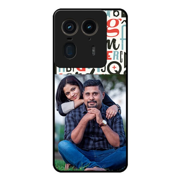 Motorola Edge 50 Ultra 5G Custom Glass Phone CaseAlphabet Design