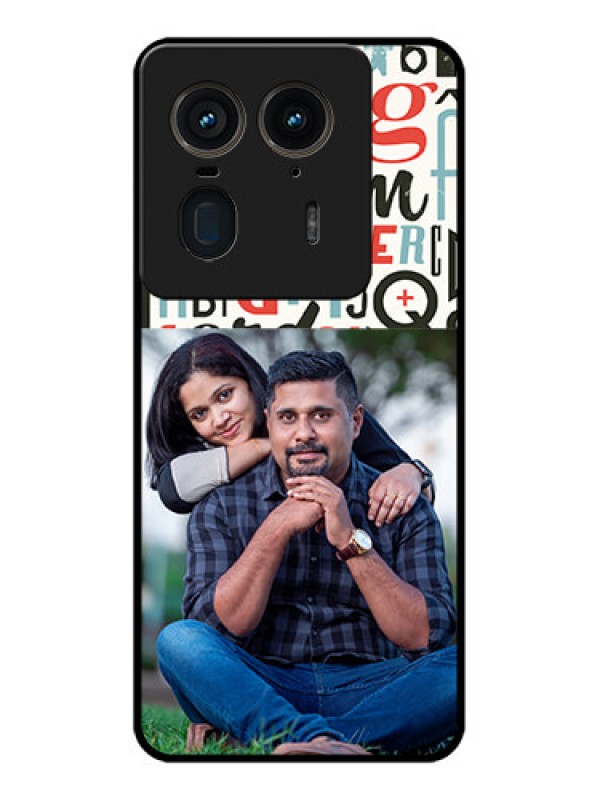 Custom Motorola Edge 50 Ultra 5G Custom Glass Phone CaseAlphabet Design