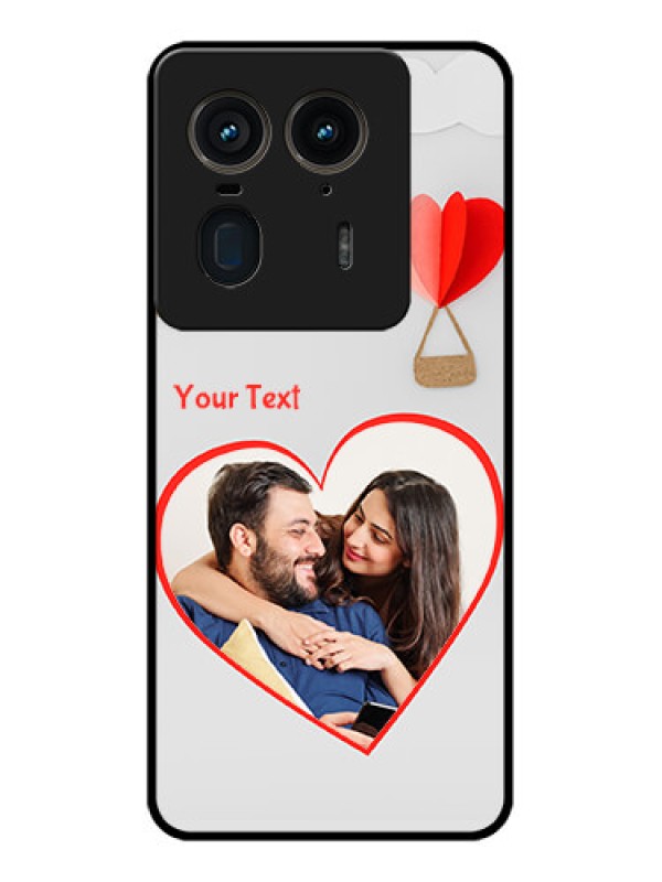 Custom Motorola Edge 50 Ultra 5G Custom Glass Phone CaseParachute Love Design