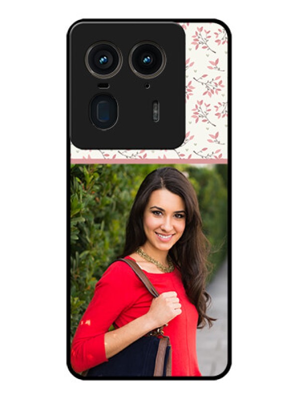 Custom Motorola Edge 50 Ultra 5G Custom Glass Phone CaseStunning Floral Design