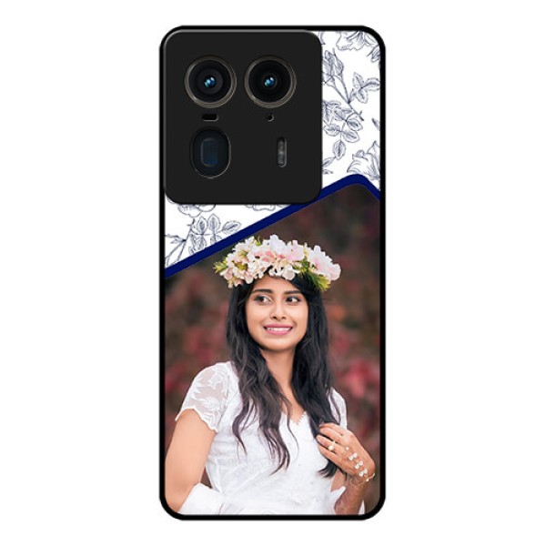 Motorola Edge 50 Ultra 5G Custom Glass Phone CaseClassy Floral Design