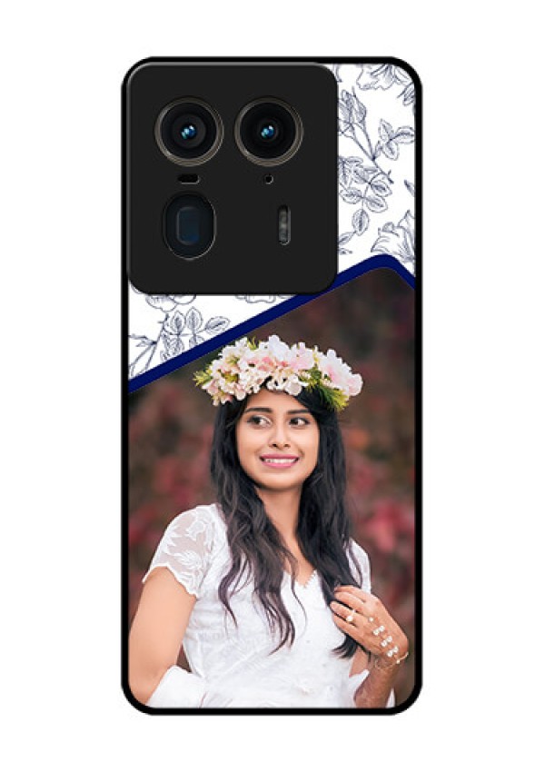 Motorola Edge 50 Ultra 5G Custom Glass Phone CaseClassy Floral Design