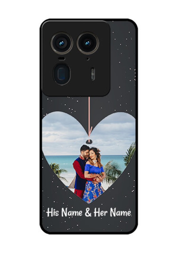 Motorola Edge 50 Ultra 5G Custom Glass Phone CaseHanging Heart Design