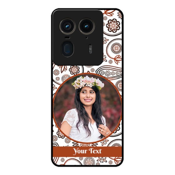 Motorola Edge 50 Ultra 5G Custom Glass Phone CaseAbstract Flower Design