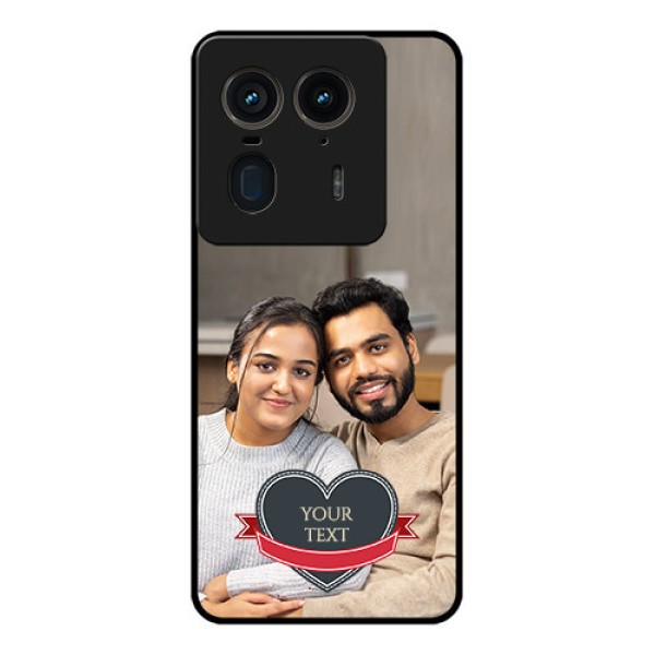 Motorola Edge 50 Ultra 5G Custom Glass Phone CaseJust Married Couple Design