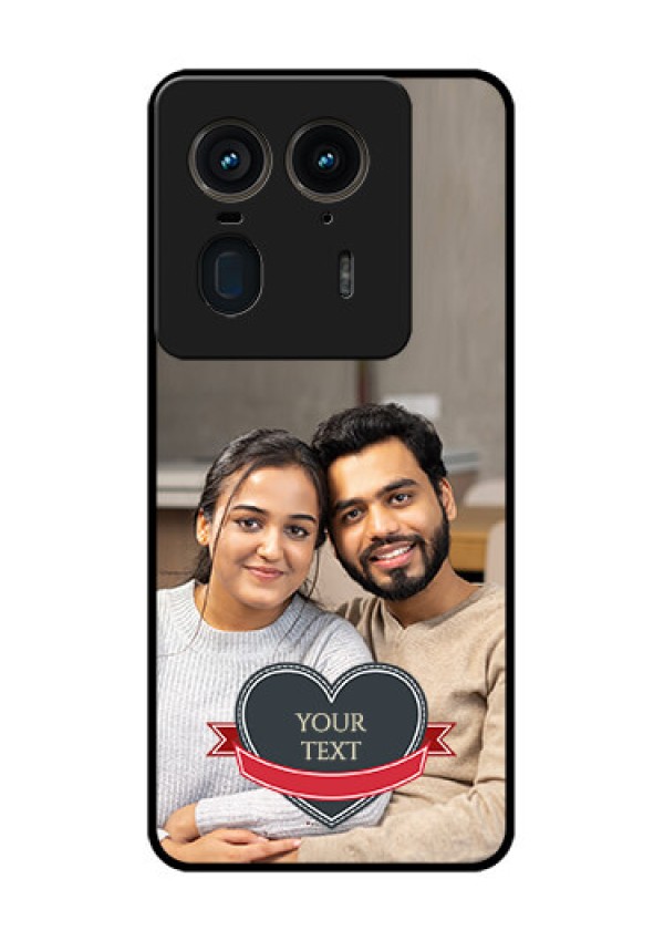Motorola Edge 50 Ultra 5G Custom Glass Phone CaseJust Married Couple Design