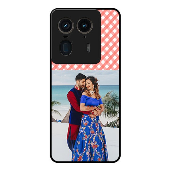 Motorola Edge 50 Ultra 5G Custom Glass Phone CasePink Pattern Design