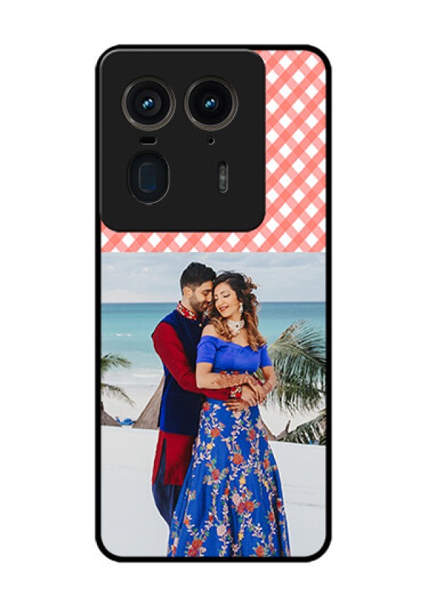 Motorola Edge 50 Ultra 5G Custom Glass Phone CasePink Pattern Design