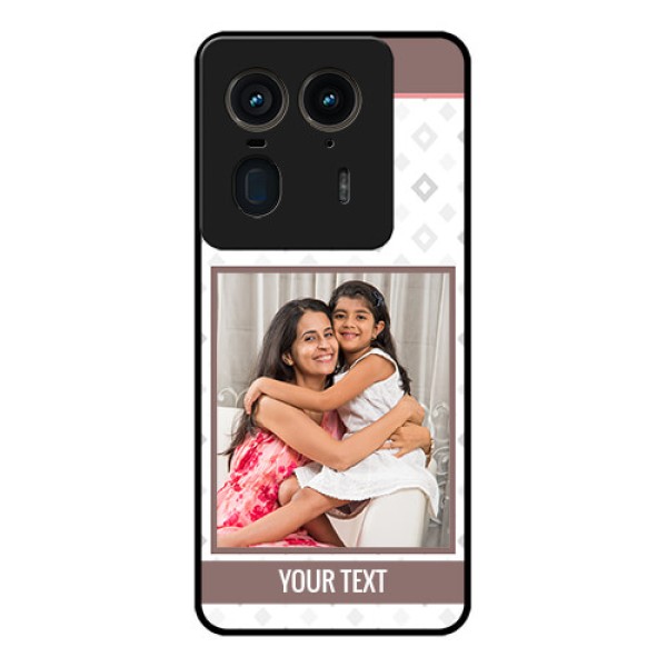 Motorola Edge 50 Ultra 5G Custom Glass Phone CaseSimple Diamond Design Motorola Edge 50 Ultra 5G Custom Glass Phone CaseSimple Diamond Design