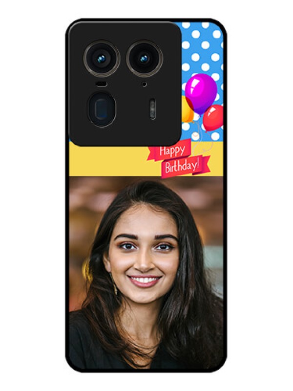 Custom Motorola Edge 50 Ultra 5G Custom Glass Phone CaseHappy Birthday Design