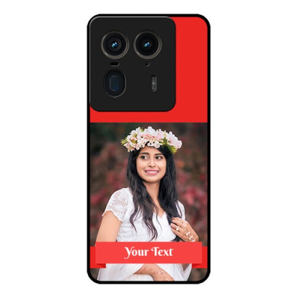 Motorola Edge 50 Ultra 5G Custom Glass Phone CaseSimple Red Color Design Motorola Edge 50 Ultra 5G Custom Glass Phone CaseSimple Red Color Design