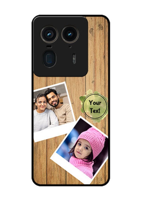 Motorola Edge 50 Ultra 5G Custom Glass Phone CaseWooden Texture Design