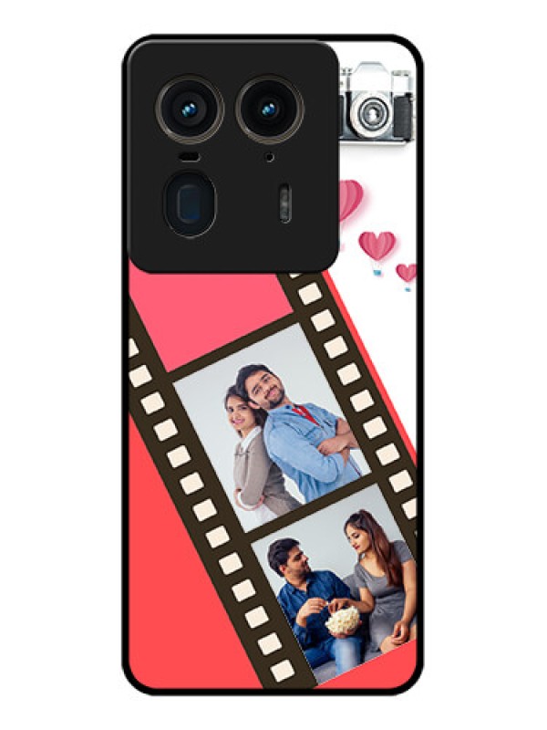 Custom Motorola Edge 50 Ultra 5G Custom Glass Phone Case3 Image Holder With Film Reel