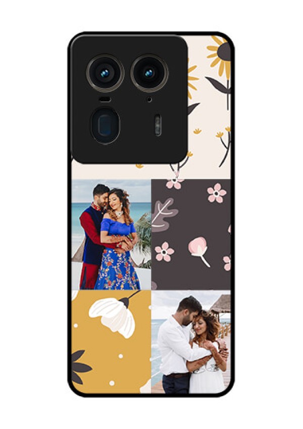Motorola Edge 50 Ultra 5G Custom Glass Phone Case3 Images With Floral Design