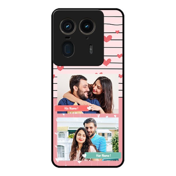 Motorola Edge 50 Ultra 5G Custom Glass Phone CasePhoto With Heart Design Motorola Edge 50 Ultra 5G Custom Glass Phone CasePhoto With Heart Design