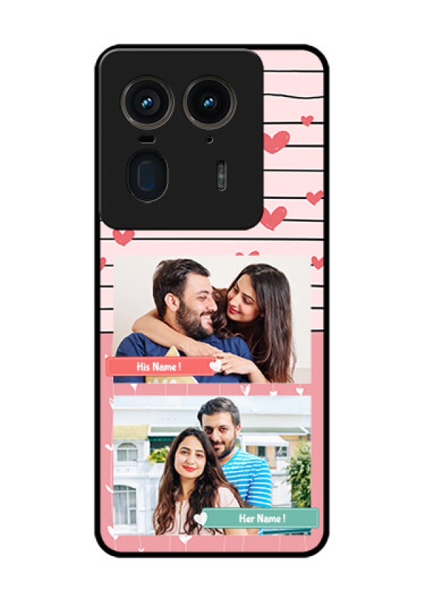 Motorola Edge 50 Ultra 5G Custom Glass Phone CasePhoto With Heart Design
