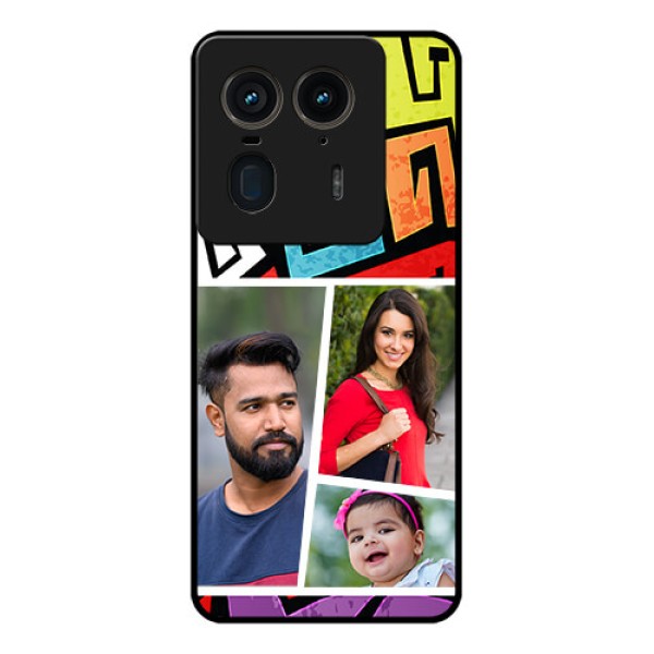 Motorola Edge 50 Ultra 5G Custom Glass Phone CaseGraffiti Pattern Design