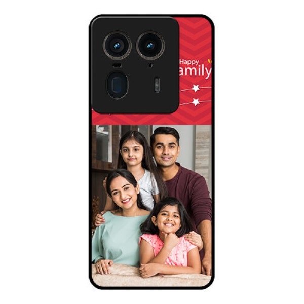 Motorola Edge 50 Ultra 5G Custom Glass Phone CaseHappy Family Design