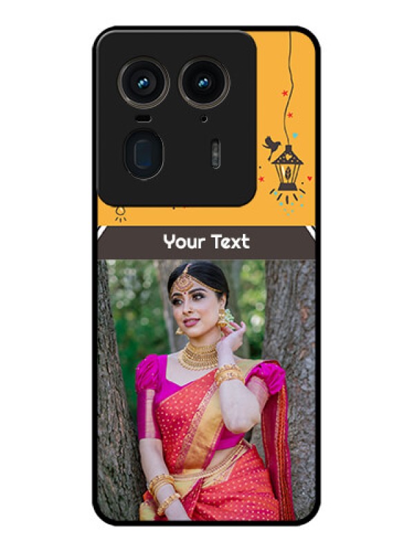 Custom Motorola Edge 50 Ultra 5G Custom Glass Phone CaseWith Family Picture And Icons