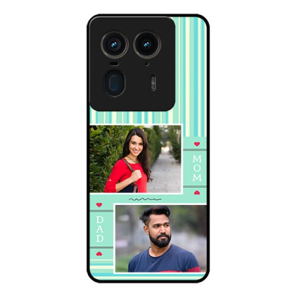 Motorola Edge 50 Ultra 5G Custom Glass Phone CaseMom and Dad Pic Design