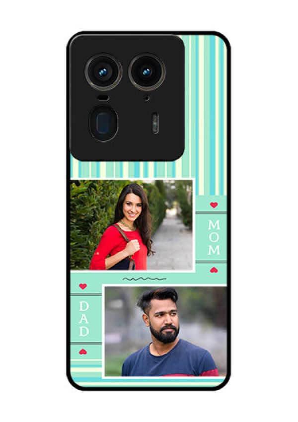 Motorola Edge 50 Ultra 5G Custom Glass Phone CaseMom and Dad Pic Design