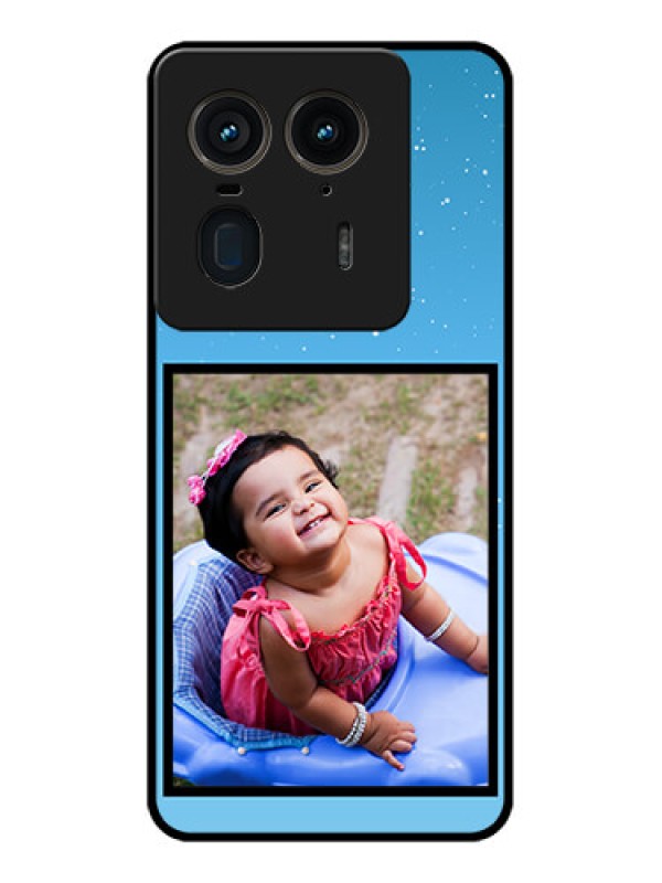 Custom Motorola Edge 50 Ultra 5G Custom Glass Phone CaseWave Pattern Colorful Design