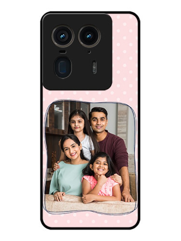 Custom Motorola Edge 50 Ultra 5G Custom Glass Phone CaseFamily With Dots Design