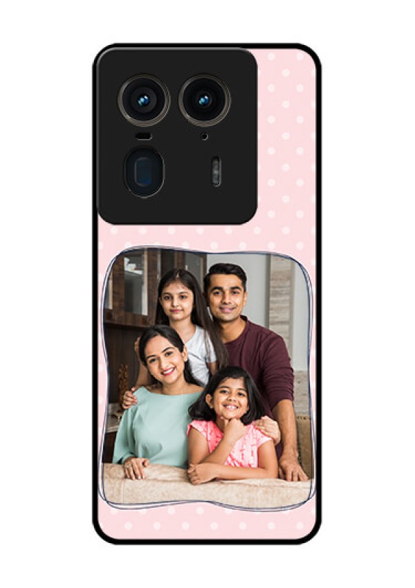 Motorola Edge 50 Ultra 5G Custom Glass Phone CaseFamily With Dots Design