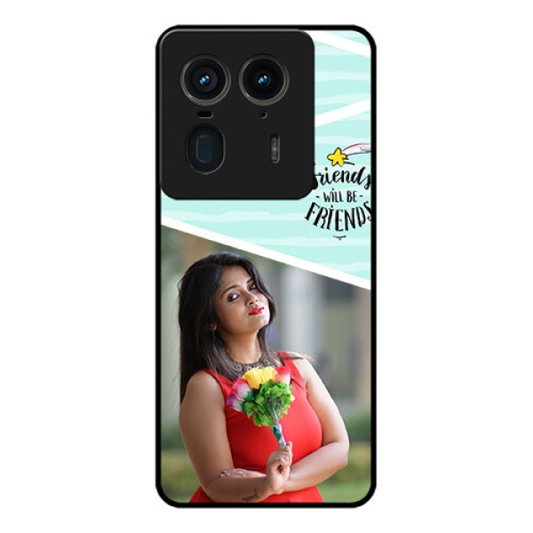 Motorola Edge 50 Ultra 5G Custom Glass Phone CaseFriends Picture Icon Design Motorola Edge 50 Ultra 5G Custom Glass Phone CaseFriends Picture Icon Design