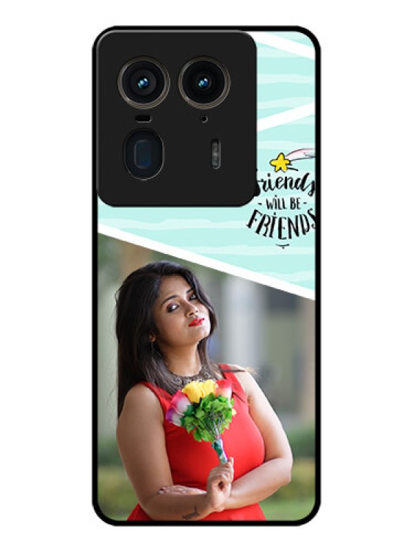 Custom Motorola Edge 50 Ultra 5G Custom Glass Phone CaseFriends Picture Icon Design
