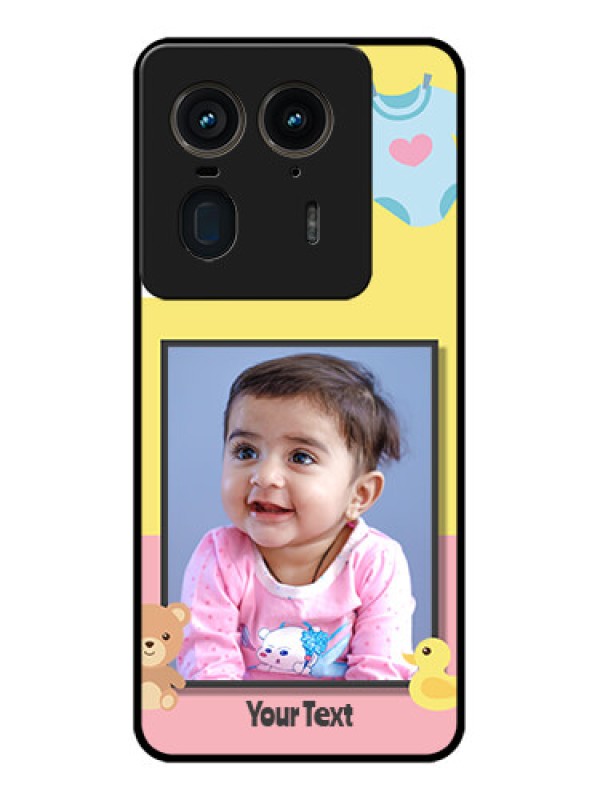 Custom Motorola Edge 50 Ultra 5G Custom Glass Phone CaseKids 2 Color Design