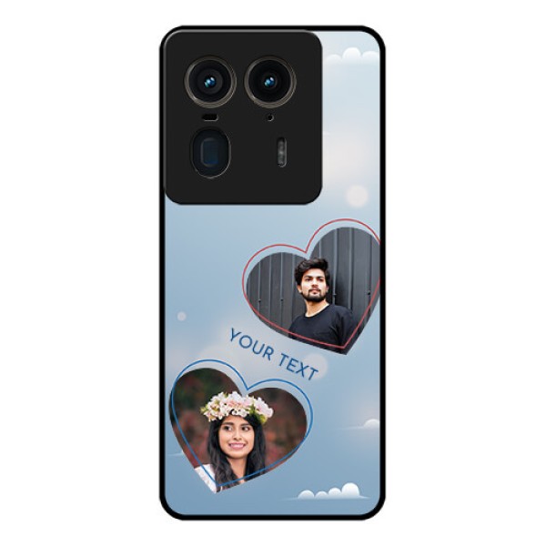Motorola Edge 50 Ultra 5G Custom Glass Phone CaseBlue Color Couple Design