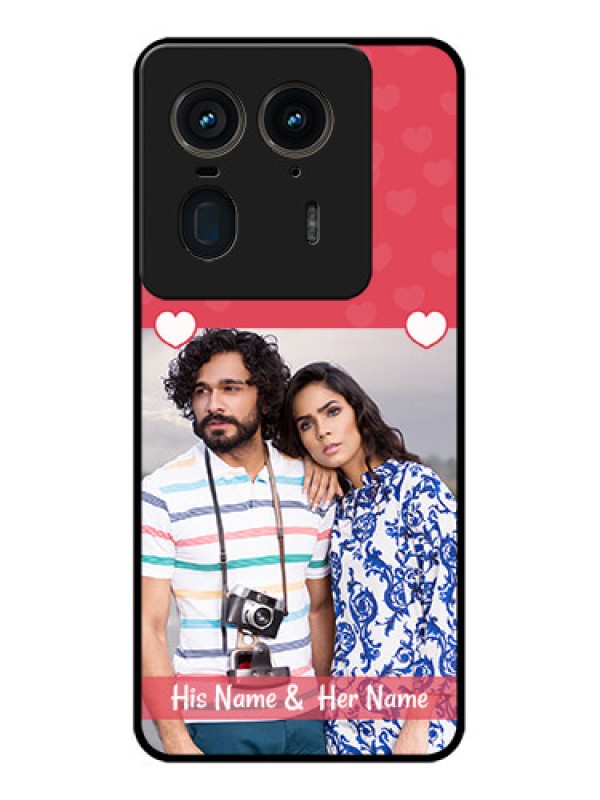 Custom Motorola Edge 50 Ultra 5G Custom Glass Phone CaseSimple Love Design