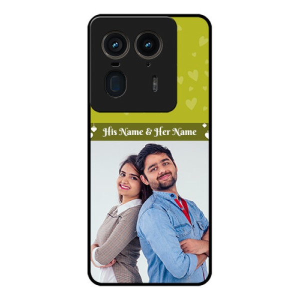 Motorola Edge 50 Ultra 5G Custom Glass Phone CaseYou and Me Heart Design