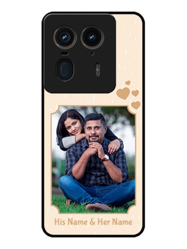 Custom Motorola Edge 50 Ultra 5G Custom Glass Phone CaseWith Confetti Love Design